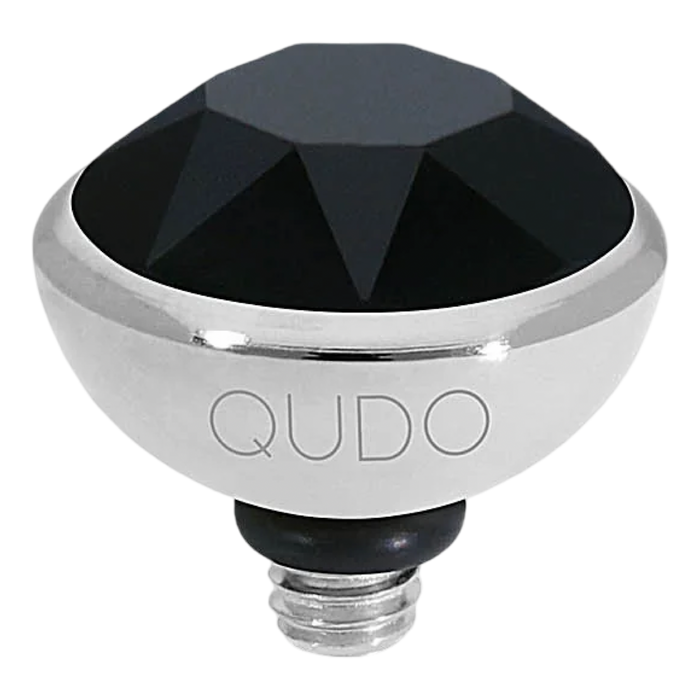 QUDO Bottone Crystal Jewelry Topper – Silver