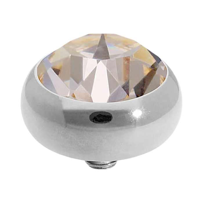 QUDO Sesto Crystal Jewelry Topper – Silver