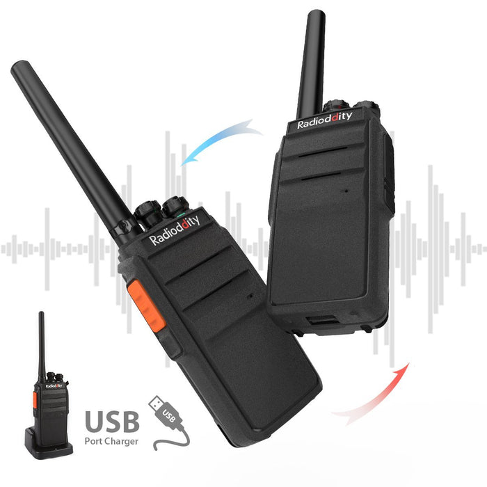 Radioddity R2 Walkie Talkie UHF PMR446 [4 Pack] - Radioddity