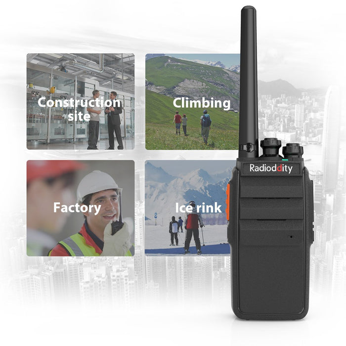 Radioddity R2 Walkie Talkie UHF PMR446 [4 Pack] - Radioddity