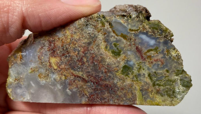 Rodeo Flats Clear Green/Red/Yellow Moss Agate Slab