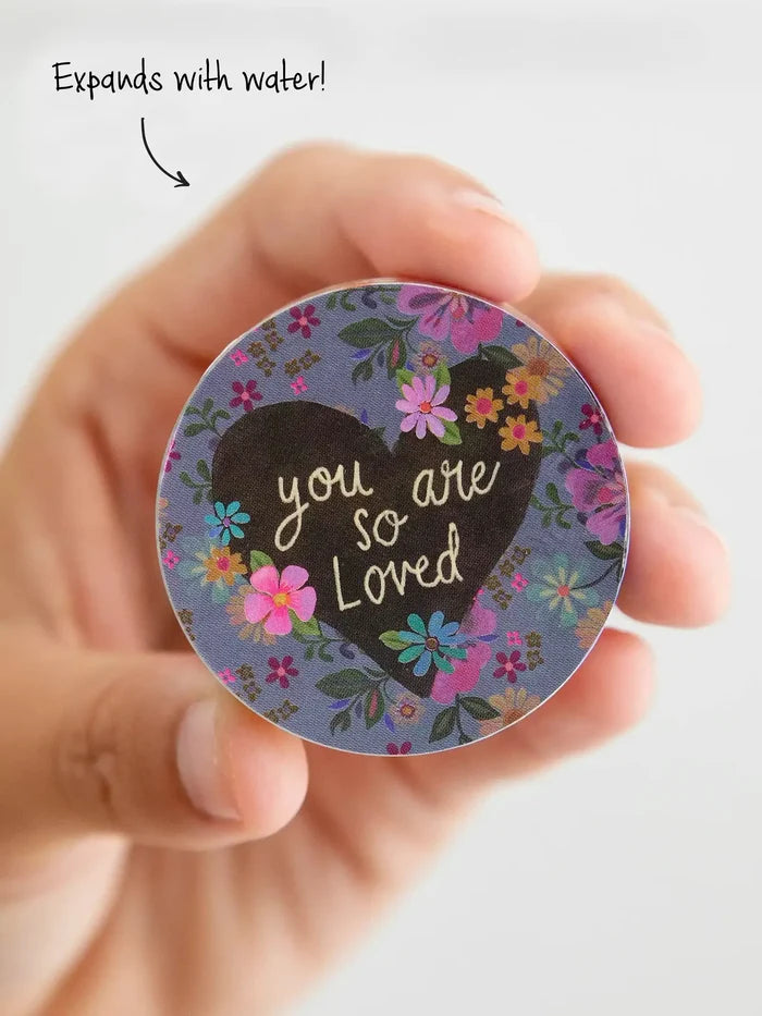 So Soft Expanding Washcloth - You Are So Loved Heart-view 1