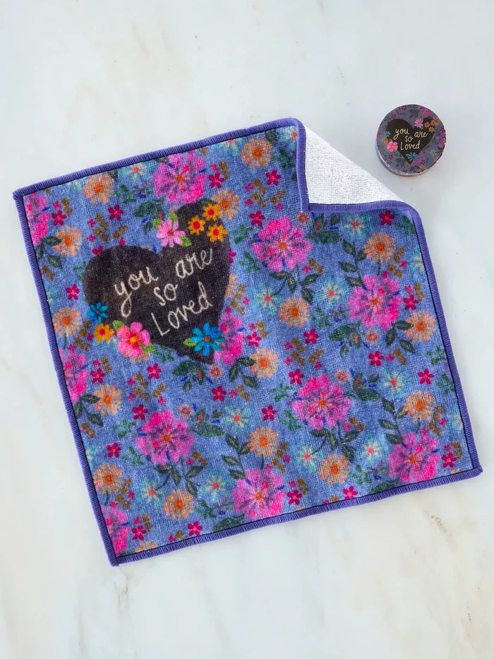 So Soft Expanding Washcloth - You Are So Loved Heart-view 2