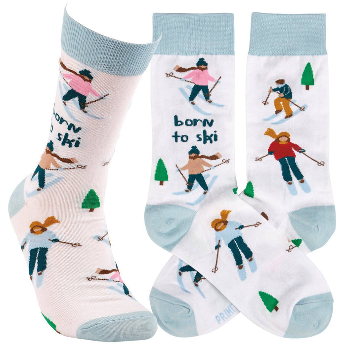 Socks-Born To Ski