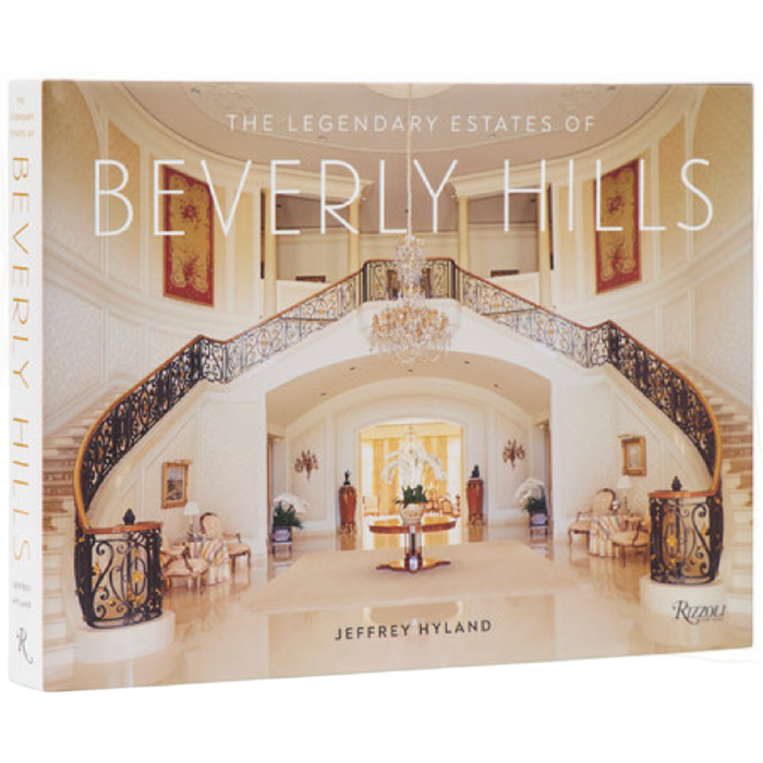 The Legendary Estates of Beverly Hills hardcover coffee table book featuring a grand Beverly Hills residence on the cover.