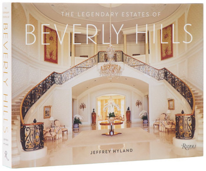 The Legendary Estates of Beverly Hills hardcover coffee table book featuring a grand Beverly Hills residence on the cover.