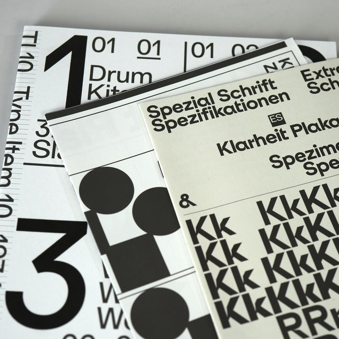 TI10 Type Item #10 1234 Echo Brut 01 + ES Klarheit Plakat Mini Specimen