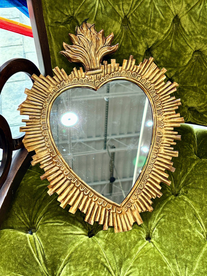 tin rays sacred heart mirror large