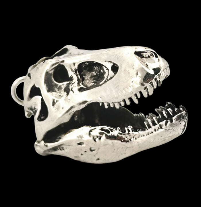 Tyrannosaurus Rex Necklace White Bronze-Necklaces-Fire & Bone-PaxtonGate