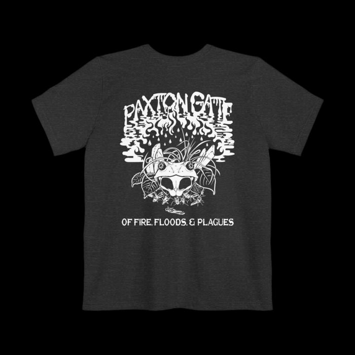 Unisex Floods, Fire & Plagues Pocket Tee by Megan Lees-Apparel-Printify-PaxtonGate