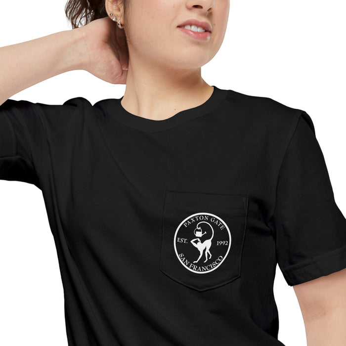 Unisex Floods, Fire & Plagues Pocket Tee by Megan Lees-Apparel-Printify-PaxtonGate