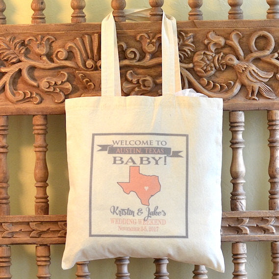 Wedding Welcome Personalized Tote Bags - $10.50+