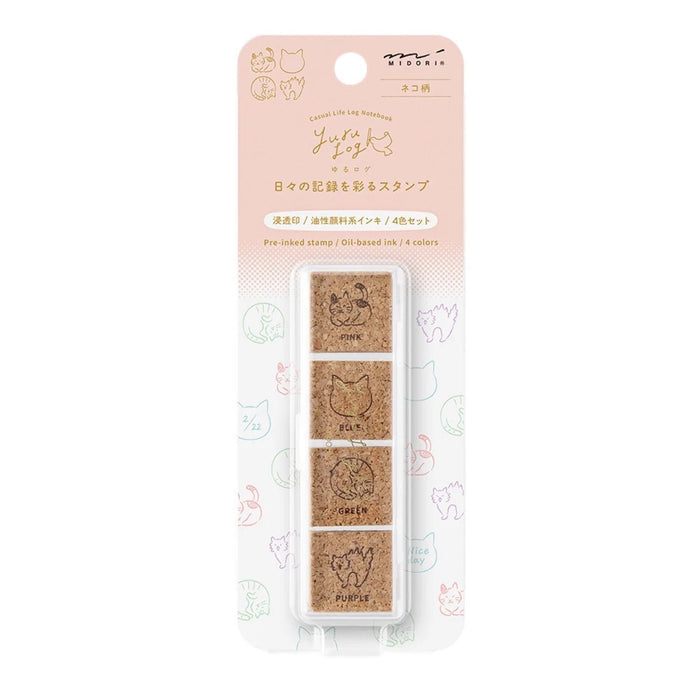 Yuru Log Paintable Stamp Pre-Inked | Midori