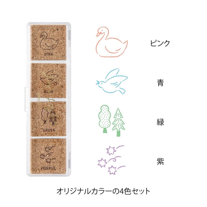 Yuru Log Paintable Stamp Pre-Inked | Midori