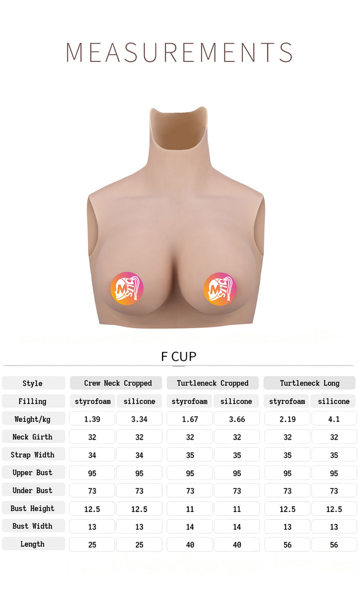 ZERO TOUCH 2 | F Cup Silicone Breastplate, Enhanced Breast Forms